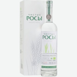 Водка Vodka Chisti Rosi (gift box) 40% 0.5 л.