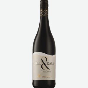 Вино Hill&Dale Pinotage Stellenbosch WO 14% 0.75 л.