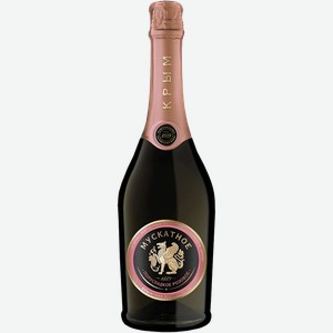 Игристое вино и шампанское Muscat Semi-Sweet Rose Crimea Zolotaya Balka 12% 0.75 л.