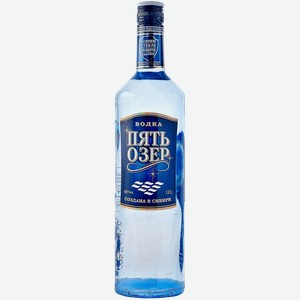 Водка Five Lakes 40% 1 л.