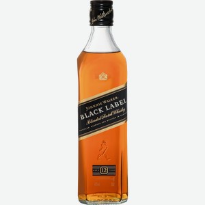 Виски Johnnie Walker Black Label Blended Scotch Whisky 40% 0.5 л.
