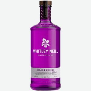 Джин Whitley Neill Rhubarb & Ginger Gin 43% 0.7 л.