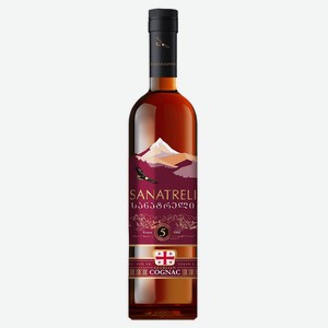 Коньяк Sanatreli 5 лет Грузия, 0,5 л