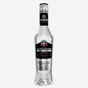 Водка С Серебром Премиум черная этикетка 0.7л