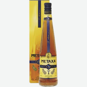 Бренди Metaxa 5 звезд, в подарочной упаковке 0.7л