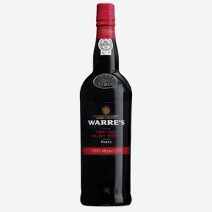Портвейн Warre`s Heritage Ruby Port 0.75л