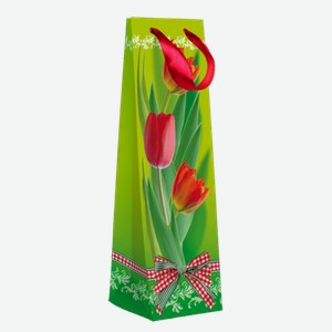 Пакет под бутылку тюльпан 10*40/12*40*12