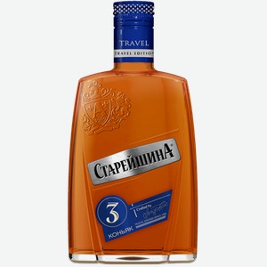 Коньяк Старейшина, 3 летней выдержки 0.25л