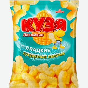 Чипсы Сладкие кукурузные палочки Кузя Лакомкин