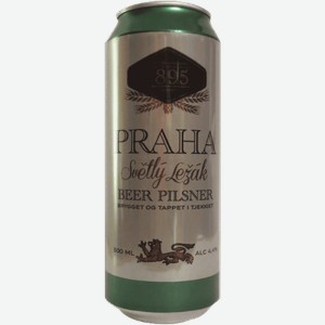 Светлое пиво Praha Svetly Lezac 0.5л