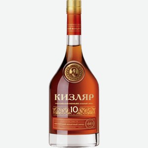 Коньяк Кизляр, 10 летней выдержки 0.5л