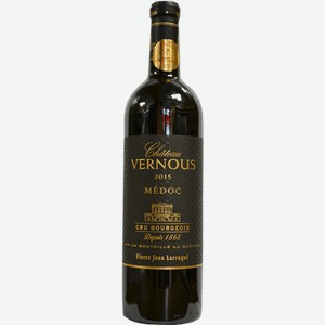 Вино Chateau Vernous Medoc Cru Bourgeois красное сухое 0.75л