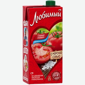 Напиток сокосодержащий Любимый Спелый томат 0.95л