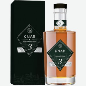 Коньяк Knar Brandy 3 y.o. 0.5л
