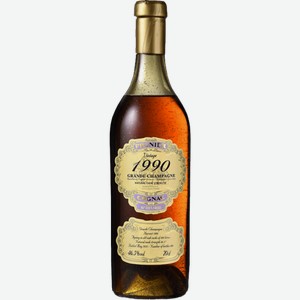 Коньяк Cognac Prunier Vintage Cognacs Vintage 1990 Grande Champagne 0.7л