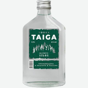 Водка Тайга 0.25л
