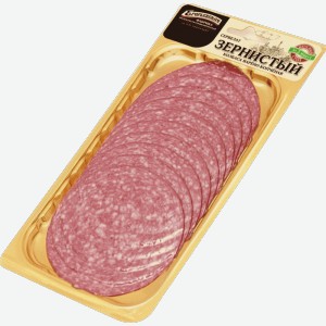 Мясо Колбаса Сервелат Зернистый варенокопченая