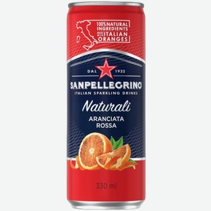 Вода Напиток Sanpellegrino Aranciata Rossa газированный 0.33л