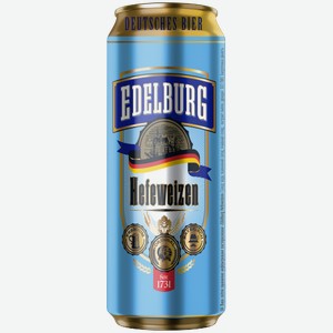 Светлое пиво Edelburg Hefeweizen 0.5л