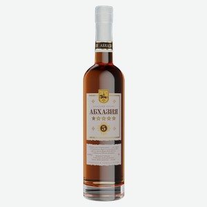Коньяк Абхазский Коньяк "АБХАЗИЯ" 5 лет 0.5л