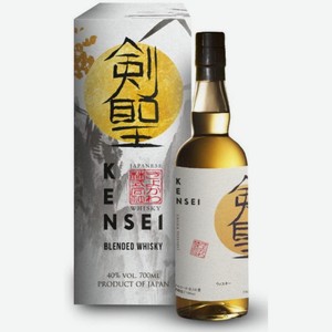 Виски Kensei Japanese Whisky в подарочной упаковке 0.7л