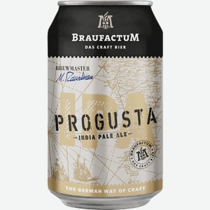 Светлое пиво Braufactum Progusta 0.33л