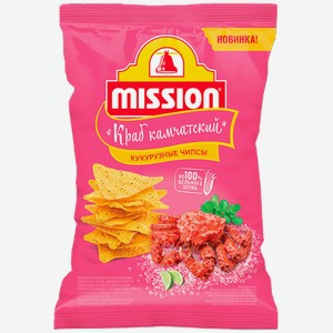 Чипсы кукурузные MISSION со вкусом "Краб камчатский" 90 гр