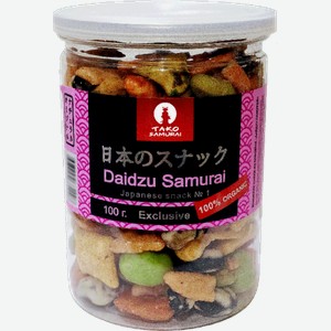 Орехи Tako Samurai Японские снеки из бобовых Daidzu Samurai