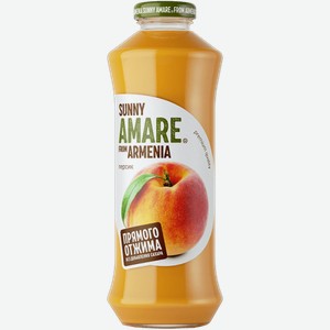 Сок персиковый с доб.ябл.сока ст/б. SUNNY AMARE 750л