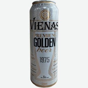Светлое пиво Vienas Golden Premium Lager 0.568л