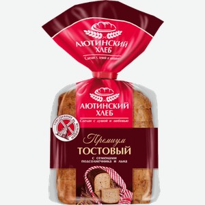 Хлеб Премиум Тостовый с семенами подсолнечника и льна