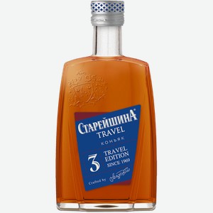 Коньяк Старейшина, 3 летней выдержки 0.1л