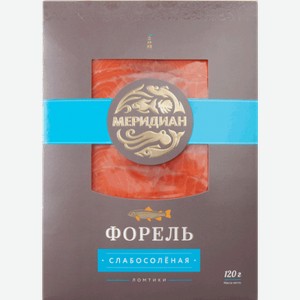 Рыбные снеки Форель с/с ломтики Меридиан