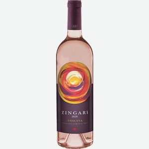 Вино Zingari Petra сухое розовое 0.75л