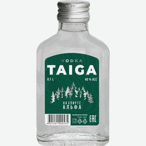 Водка Тайга 0.1л