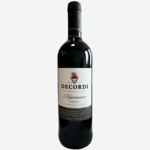 Вино Decordi Negroamaro, Puglia IGT 0.75л