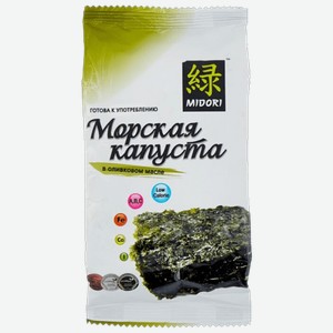 Чипсы Морская капуста Midori в оливковом масле 5 г