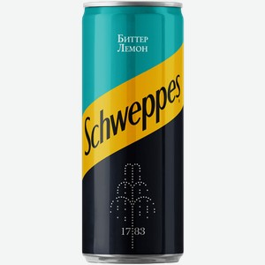 Вода Schweppes Биттер Лемон 0.33л