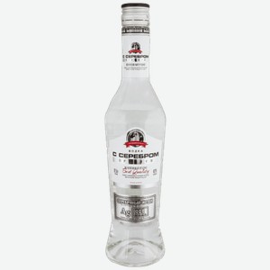 Водка С Серебром Премиум белая 0.7л