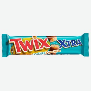 Шок. батончик Твикс Extra соленая карамель 82г