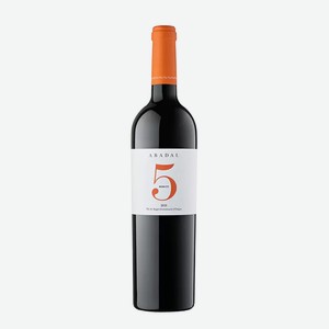 Вино Абадаль 5 Мерло 18 Красное, Сухое 0.75л