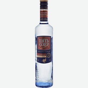 Водка Five Lakes Selection 40% 0.5 л.