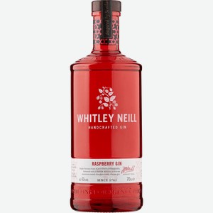 Джин Whitley Neill Raspberry Handcrafted Dry Gin 43% 0.2 л.