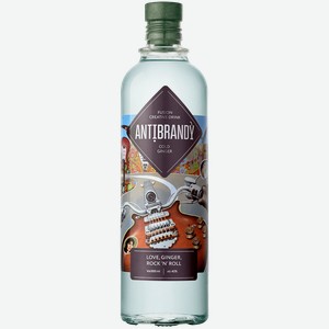 Спиртной напиток Antibrandy Love, Ginger and Rock N Roll 40% 0.5 л.