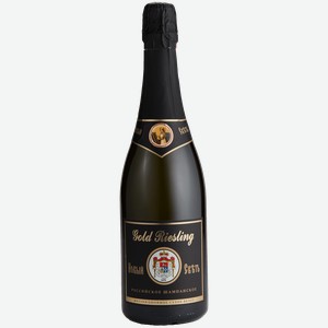 Игристое вино и шампанское Gold Riesling Collection Russian Sparkling Wine Dry Noviy Svet 13% 0.75 л.