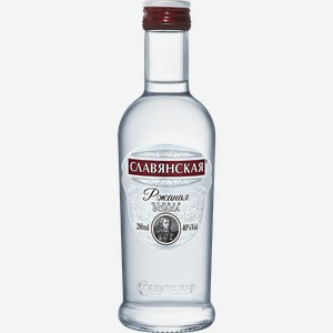 Водка Slavyanskaya Rye 40% 0.25 л.