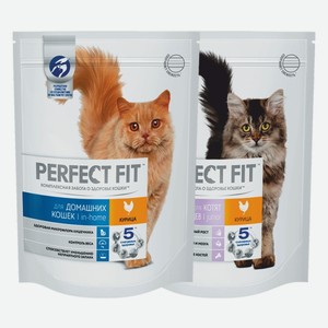 Корм сухой для кошек, котят Перфект Фит с курой 190 г