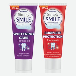 Зубная паста Simply Smile Отбеливающая, Комплексная защита 250 мл