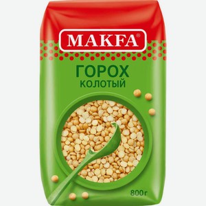 Горох колотый шлифованный Makfa, 800 г