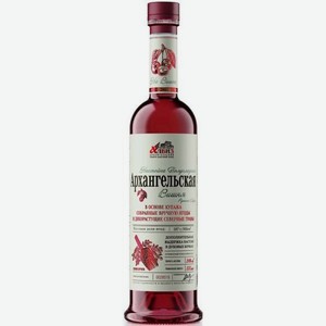 Настойка полусладкая Архангельская Вишня Ручного Сбора 0.5л